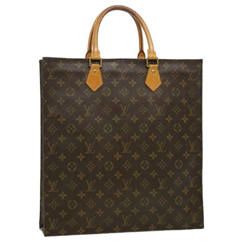 LOUIS VUITTON M51140 Sac Plat Monogram Handbag Canvas 